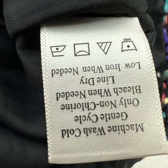 Coldwater Creek Multicolored Tweed Jacket 12P Womens 3/4 Sleeve Button Front - Picture 6 of 6